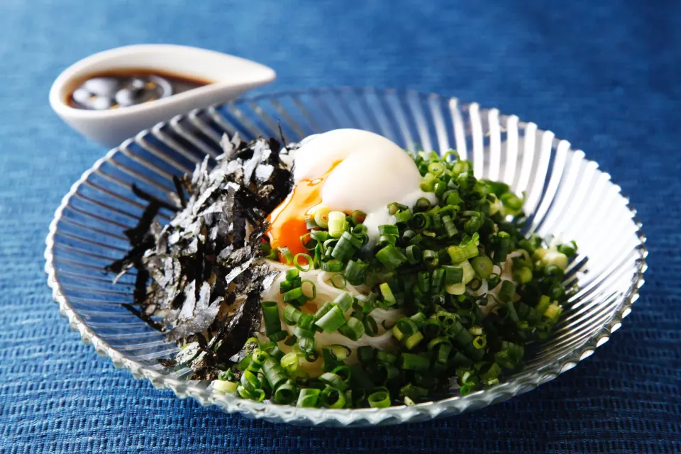 温玉、ネギとごま油の素麺|マユマユさん