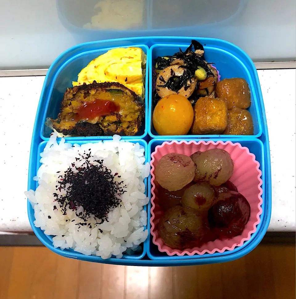 Snapdishの料理写真:2021.7.27小1夏休み弁当|ラブリー心愛さん