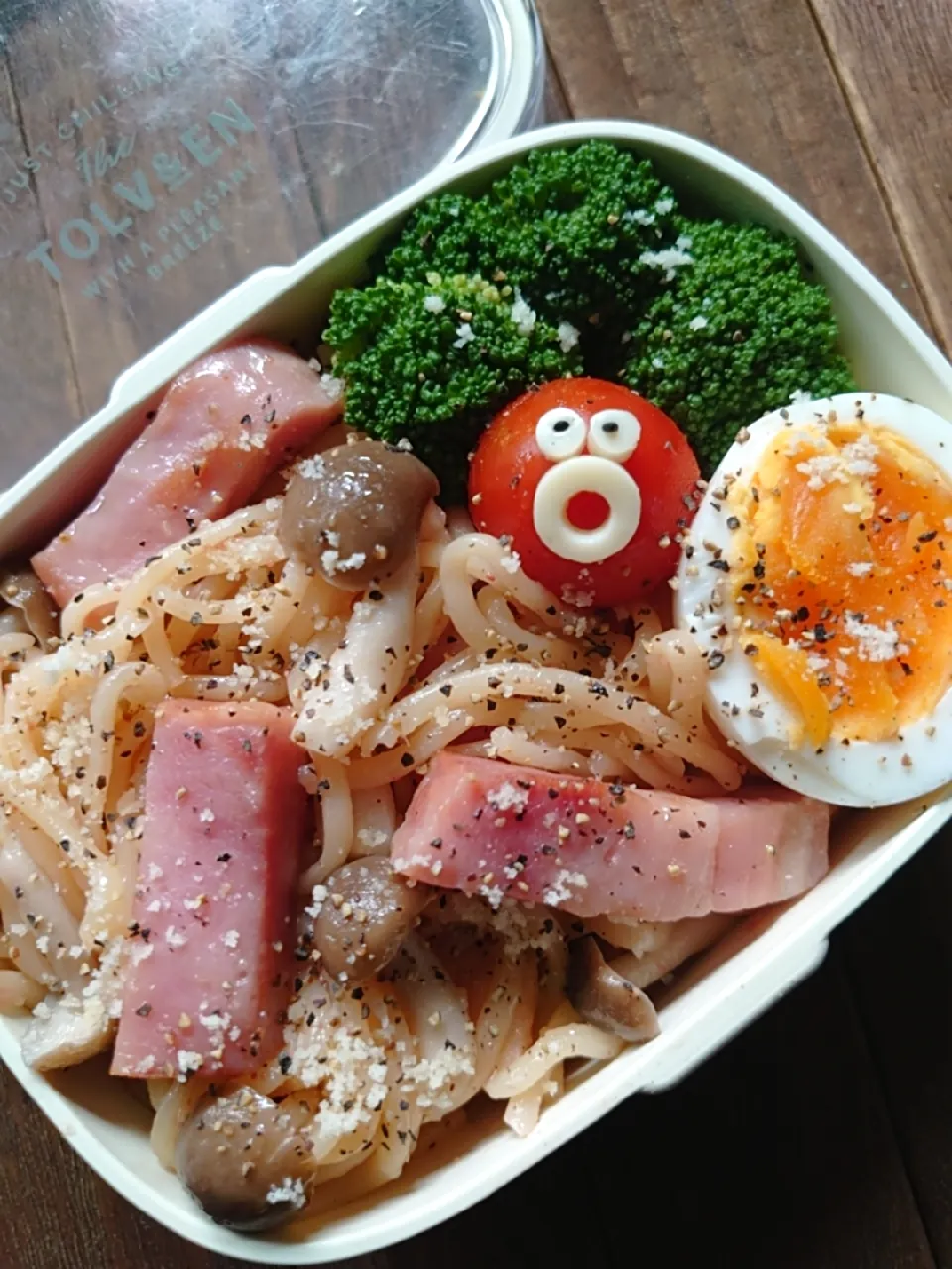 漢の…長女用🍱ゴリゴリベーコン入り洋風たらこ焼きそば弁当|ᵏᵒᵘさん