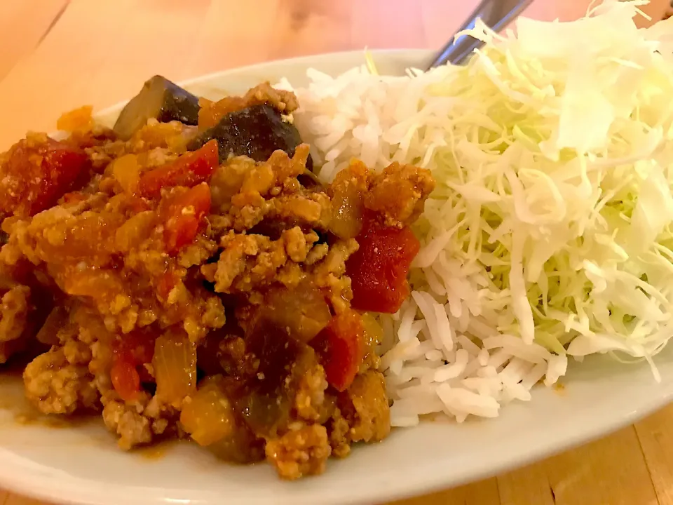 茄子とひき肉のカレー|きょうさん