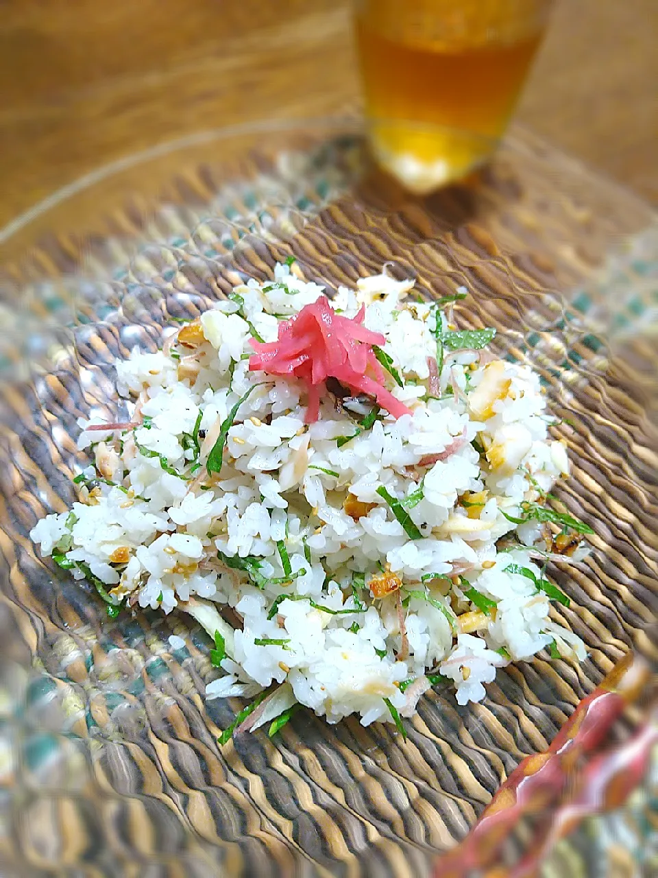 まめころの料理 焼きサバと香味野菜のサラダ風ごはん 今日はアジの開きで🎵|まめころさん