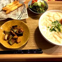 Snapdishの料理写真:明太クリームうどん|だんご3兄弟さん