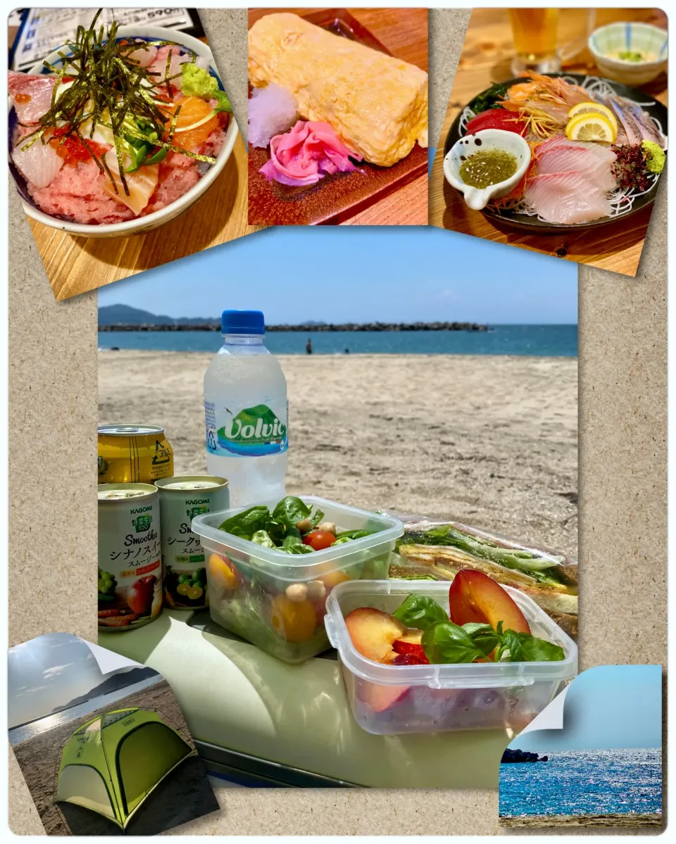 人影の少ないビーチ🏖で半日 まったり😆 あれこれ食べて 泳いだ日🏊‍♀️|paaruさん