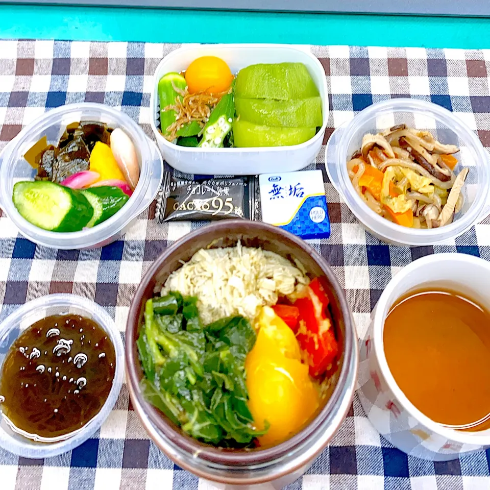 今日のもち麦スープ弁当|riko30294さん