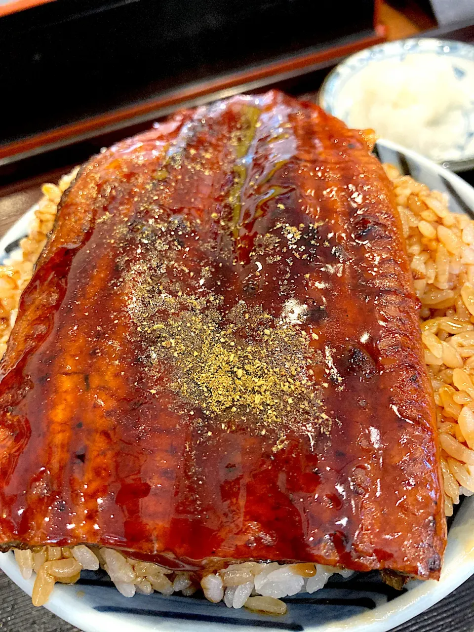 鰻丼ライス大盛り。|ツンコロさん