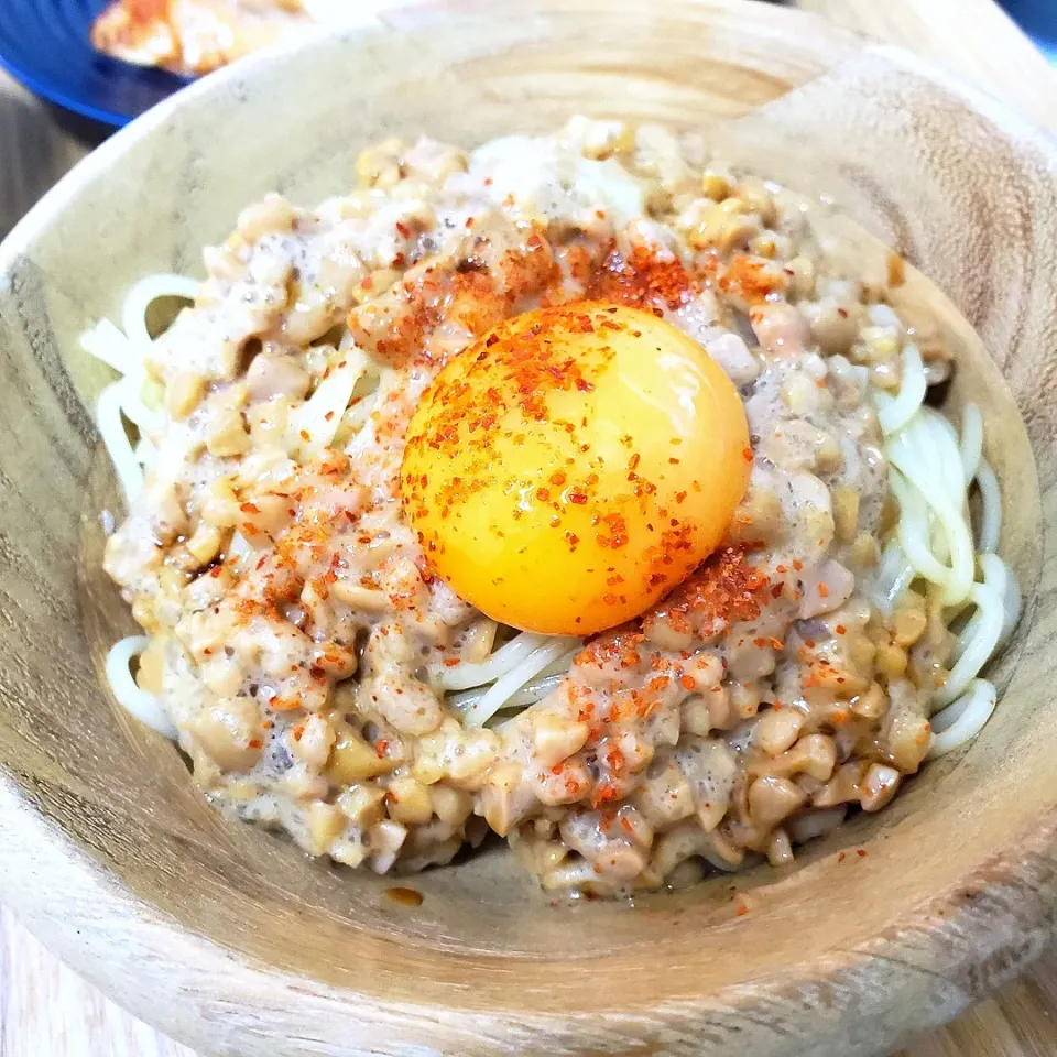 納豆のぶっかけ糖質ゼロ麺|Maho Sanoさん