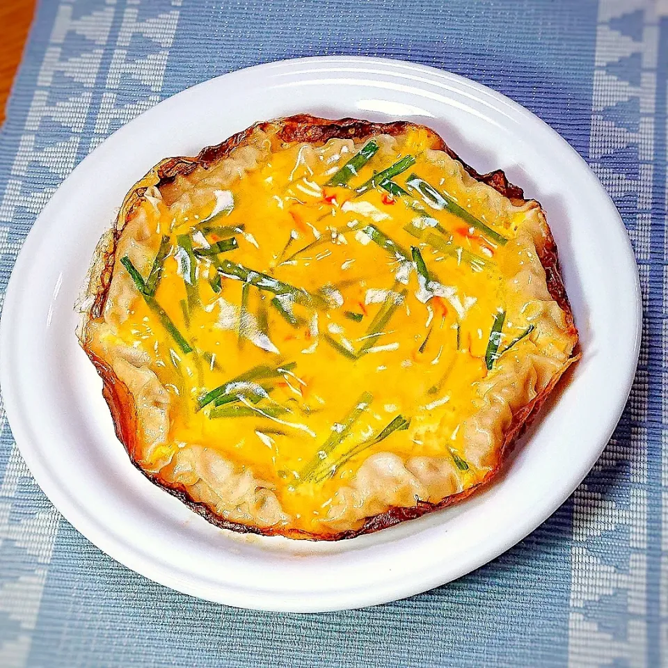 耳まで美味しい餃子カニ玉キッシュ|えりさんさん