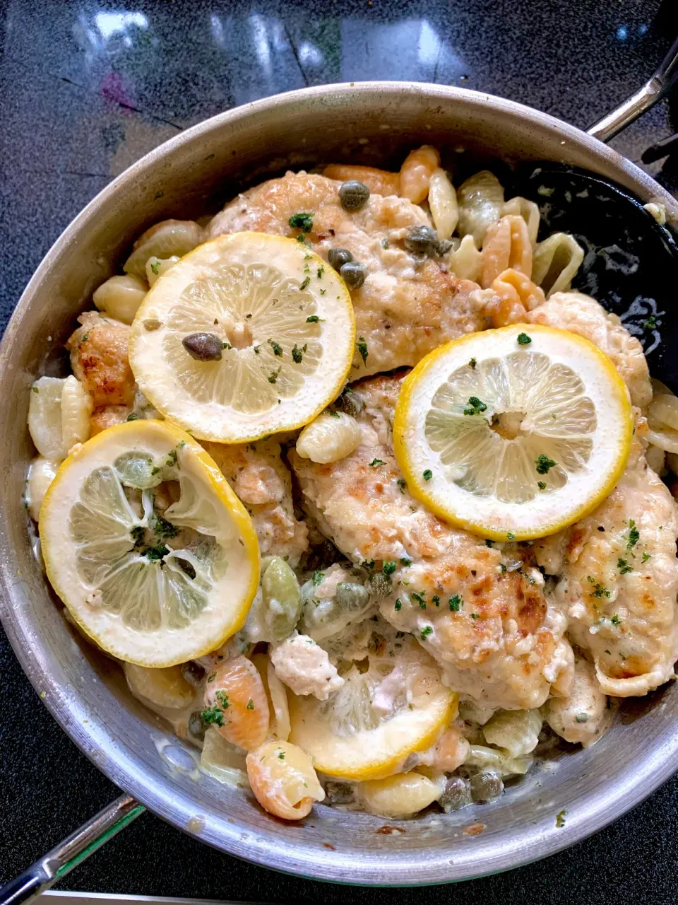 Chicken Piccata with Gnocchetti|gonbenさん