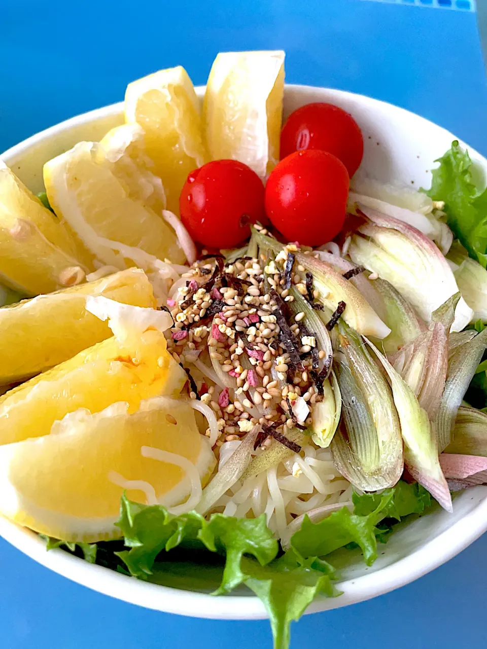 レモンとミョウガ増し増し冷やしラーメン|舞さん