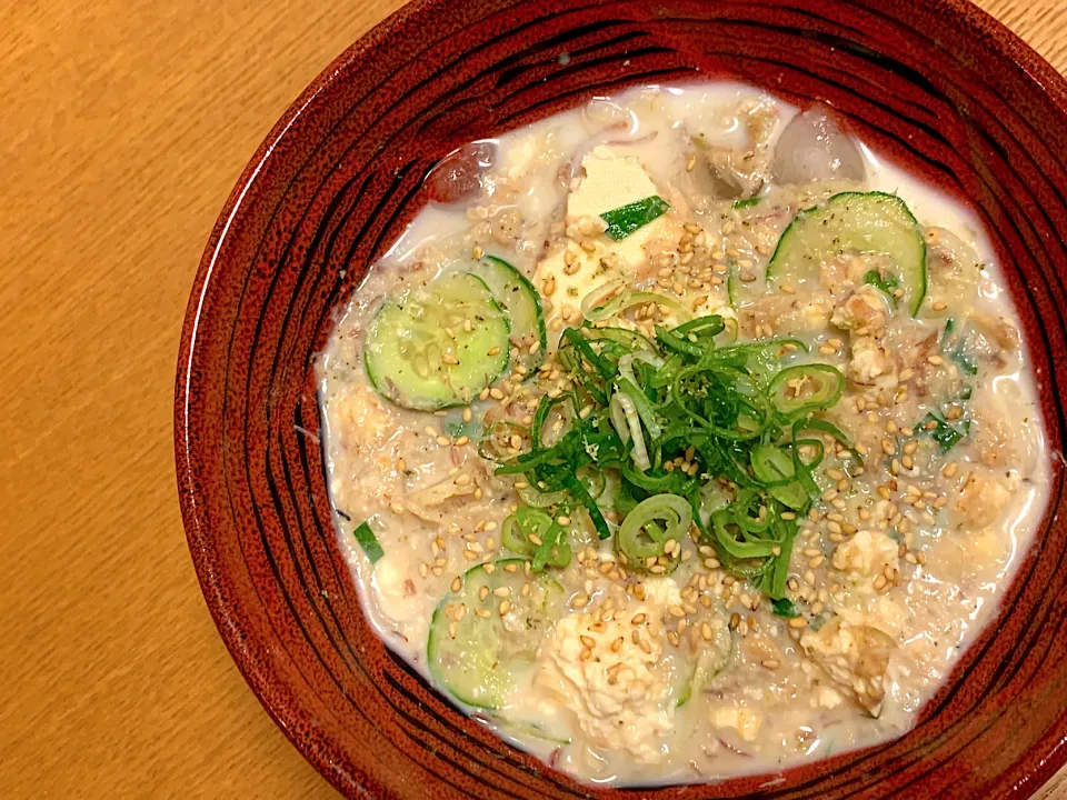 鯖缶豆乳冷汁そうめん|半田手延べそうめんの店 阿波や壱兆さん