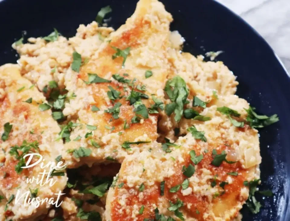 Creamy Garlic Chicken ( recipe to lose weight )|Dine With Nusratさん