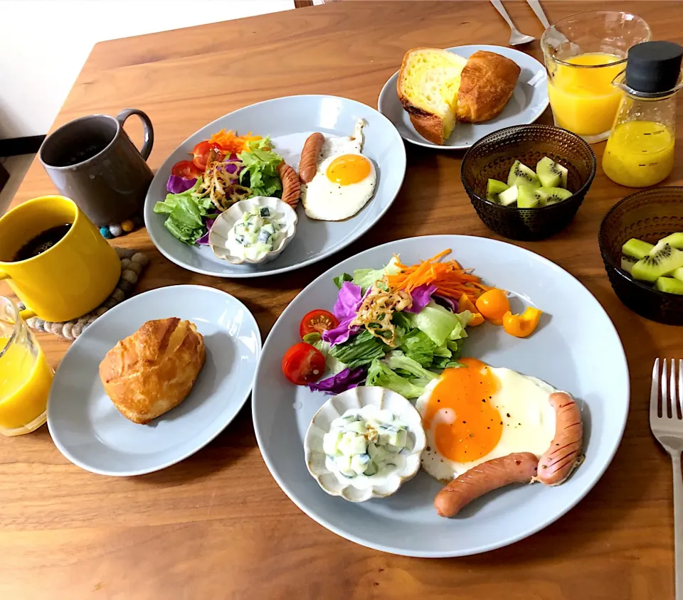 いつもの週末朝ごはん|こんぶさん