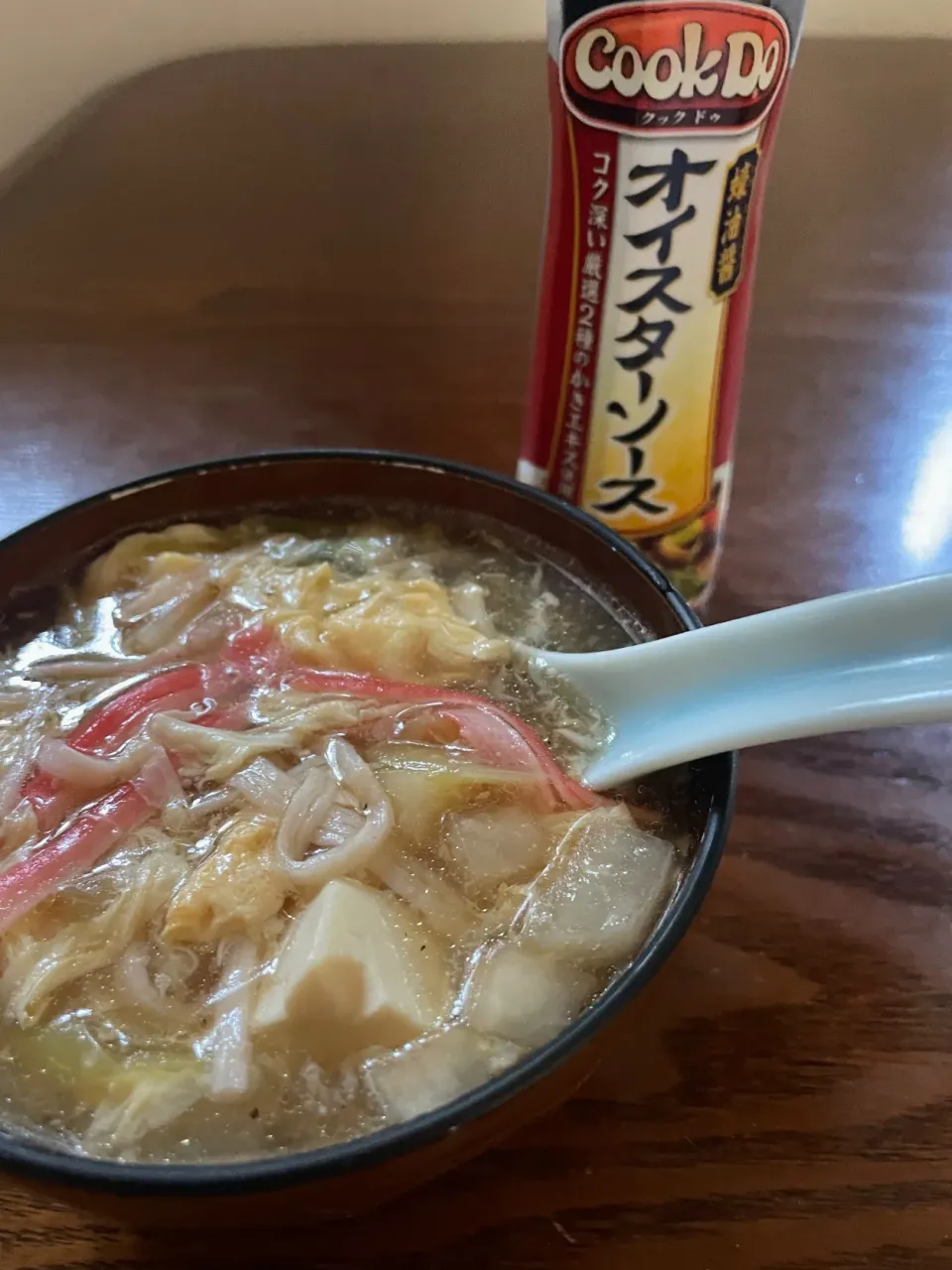 Snapdishの料理写真:たまごと豆腐のふわとろ中華スープ|ちゃいさん