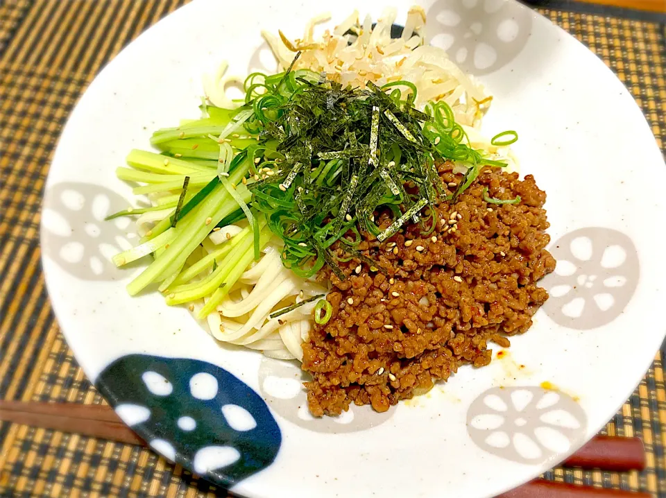 混ぜそば風うどん♪辣油が決め手！|カジさん