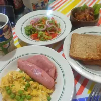 🥗今日早餐🍞冰箱裡現有的組合😁|呉 敏さん