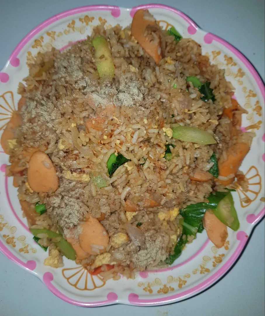 fried rice with sausage|patcookingfeverパットさん