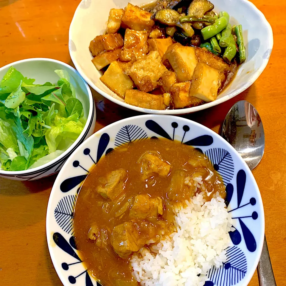 カレーなのに厚揚げの甘辛煮|あっちゃんさん