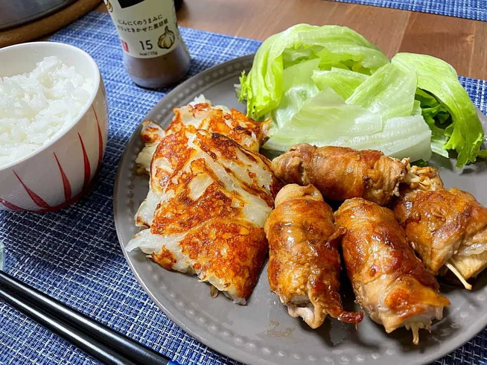 えのき巻き
玉ねぎチヂミ|毎日ご飯さん