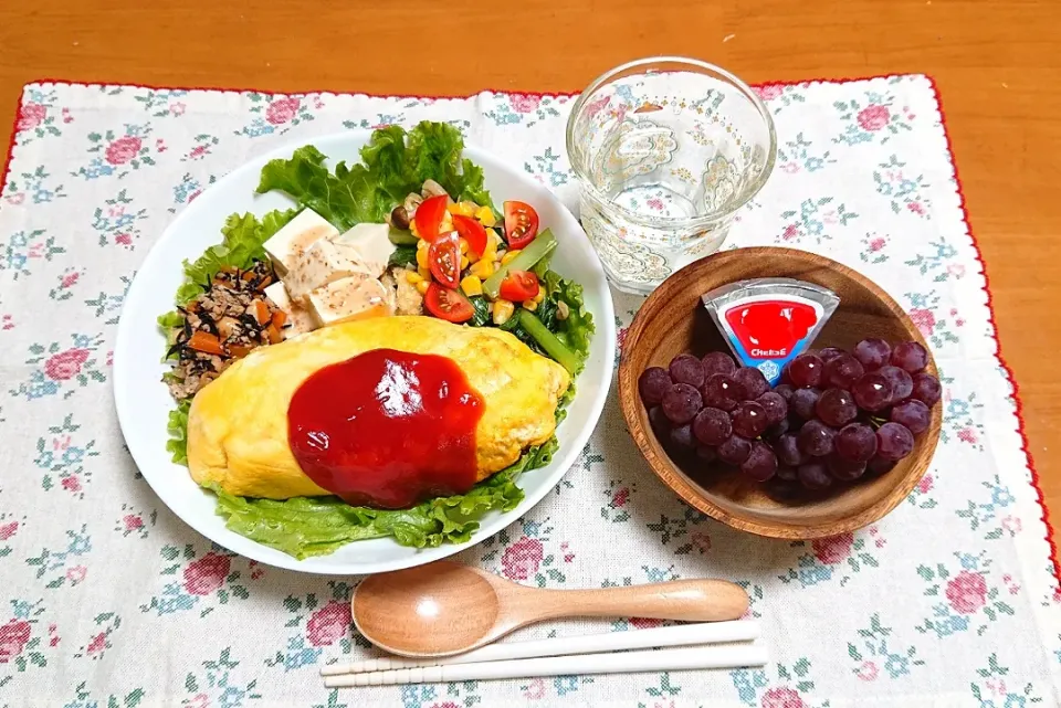 栄養バランスを考えて自分で食事を作る！という子どもの宿題ご飯❤️もちろん、少しはアドバイスをしましたが(^-^)b|みちゅあしさん