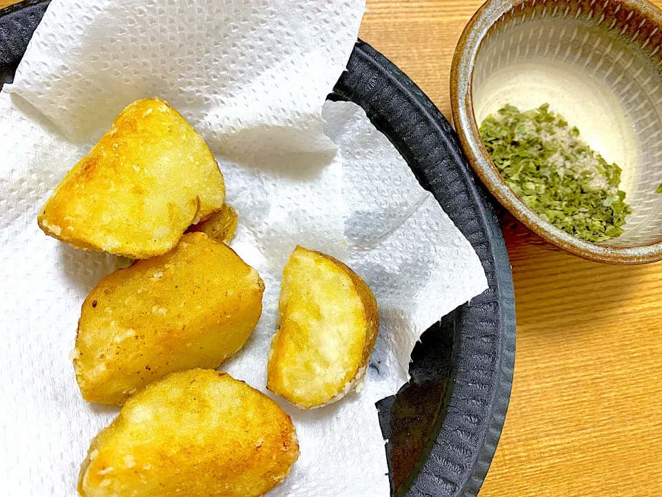 祖父のじゃがいもで🥔青のり昆布塩ポテト|1614さん