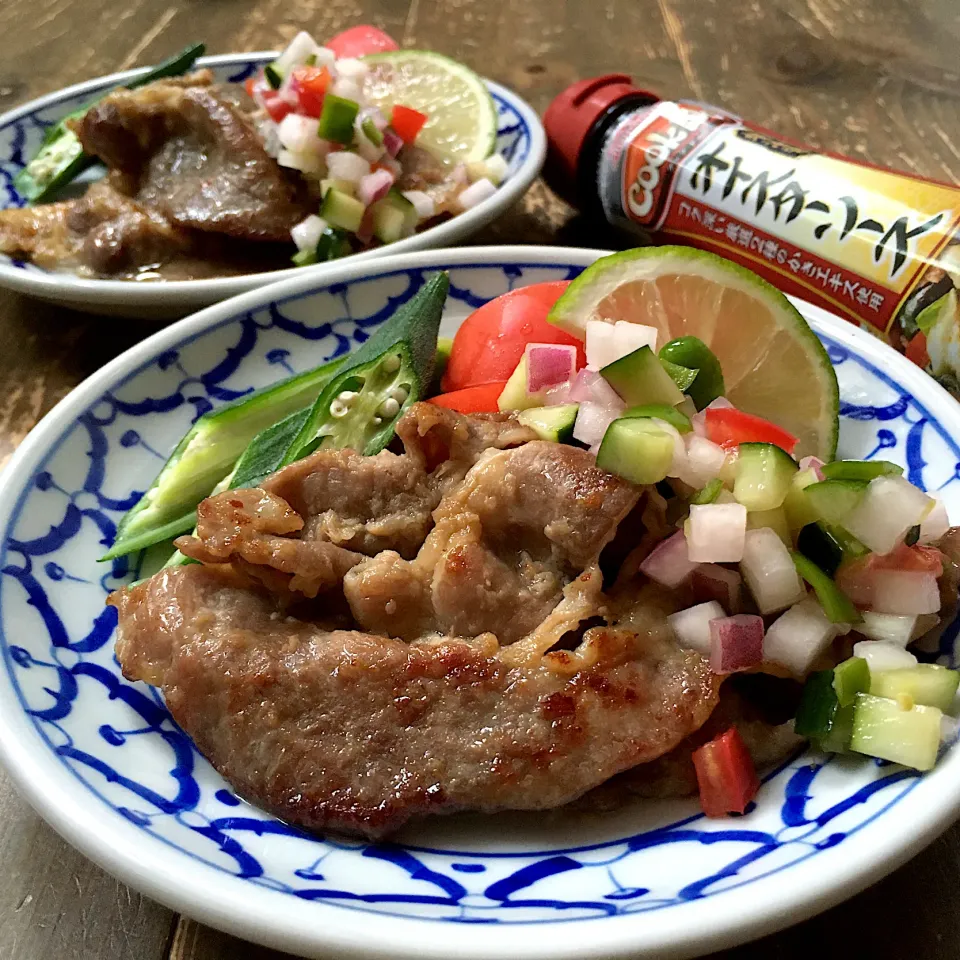 バンコク風しょうが焼き🇹🇭サルサ添え|七海さん