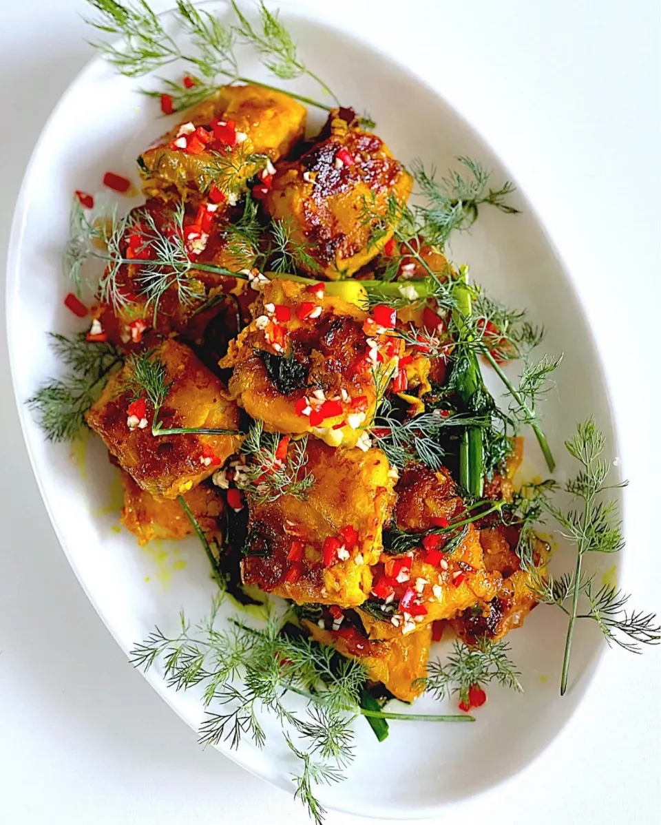 Cha ca, Vietnamese turmeric fish with dill|12Dragonさん