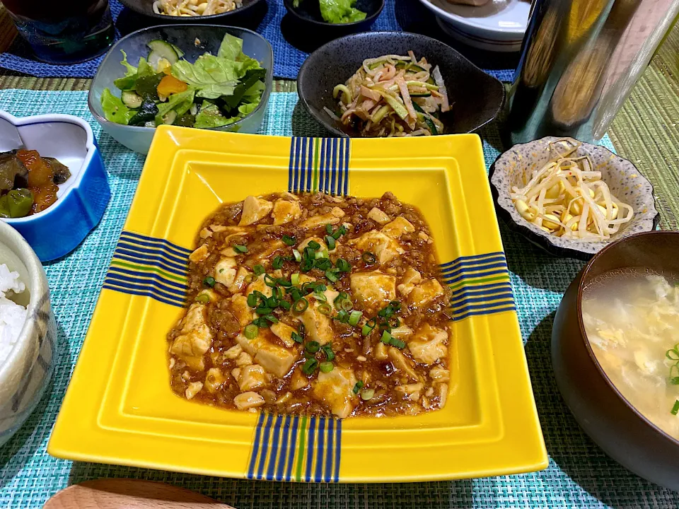 麹甘酒で。麻婆豆腐|休日限定ままさん