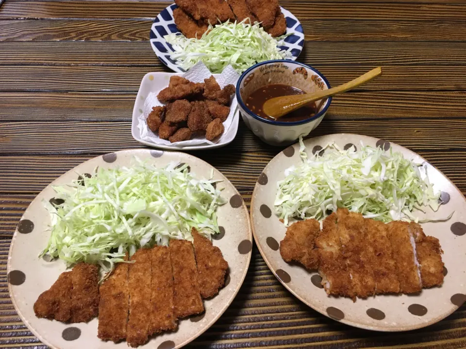 トンカツとぼんじりの唐揚げ|ようか✩.*˚さん