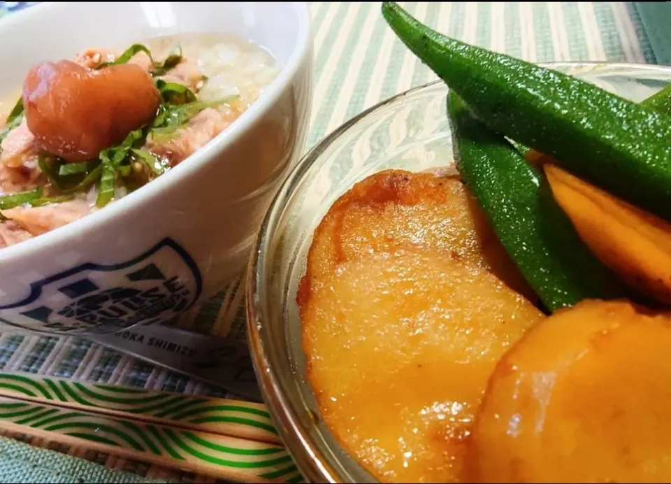 盛夏万歳🌴冷やし梅茶漬け
紅あかり🥔醤油マリネ|マギーさん