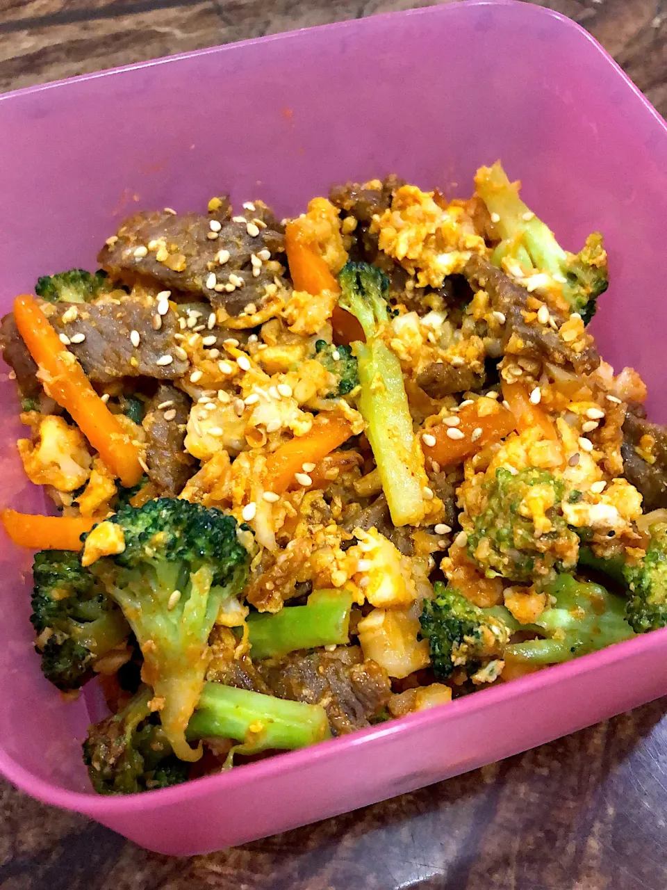 Today’s bento beef cauliflower fried rice|Amy Aliyyaさん