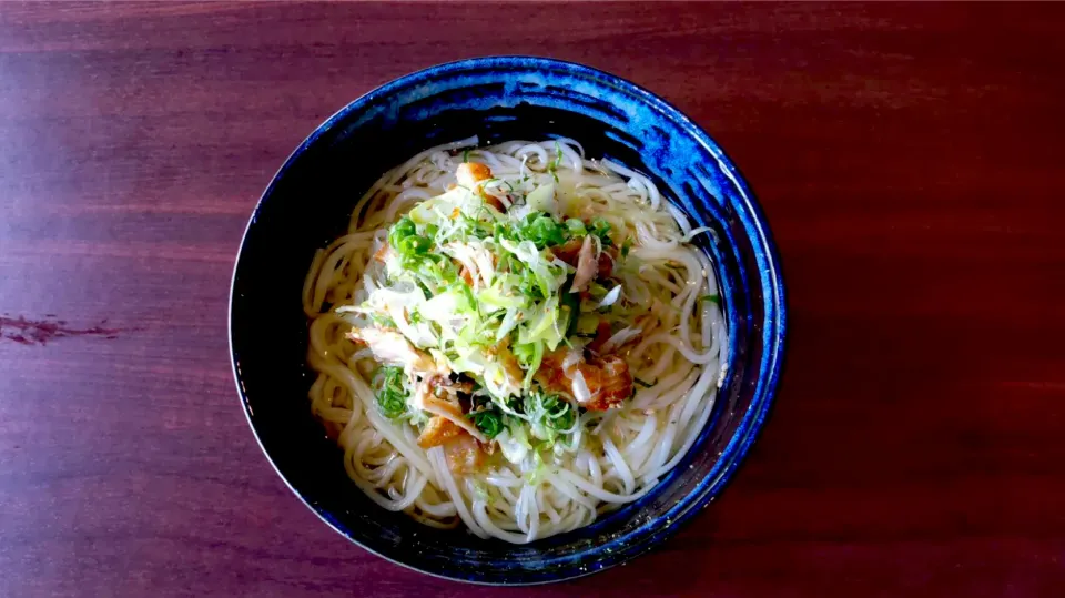 阿波尾鶏のねぎまみれそうめん|半田手延べそうめんの店 阿波や壱兆さん