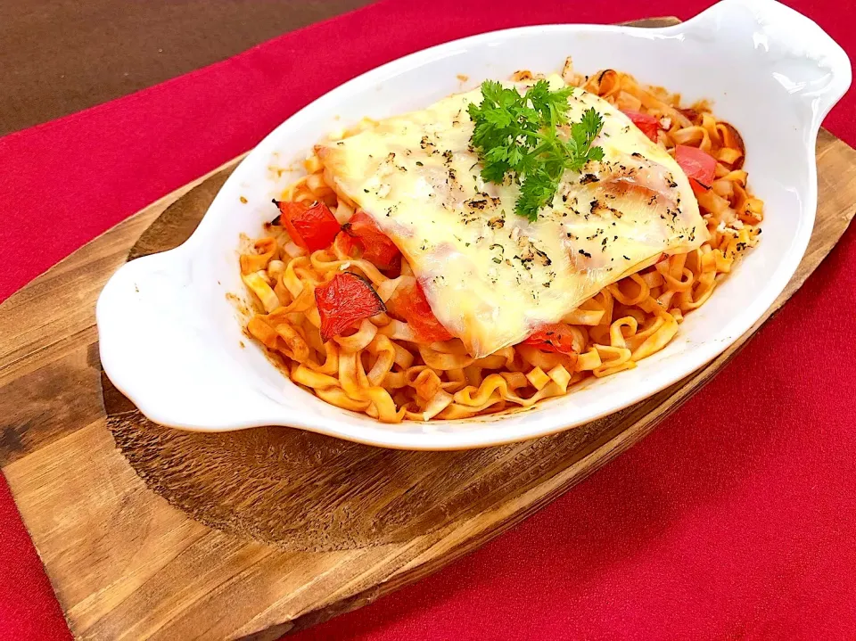 スパイシー焼きトマトカレーうどん|Naoさん