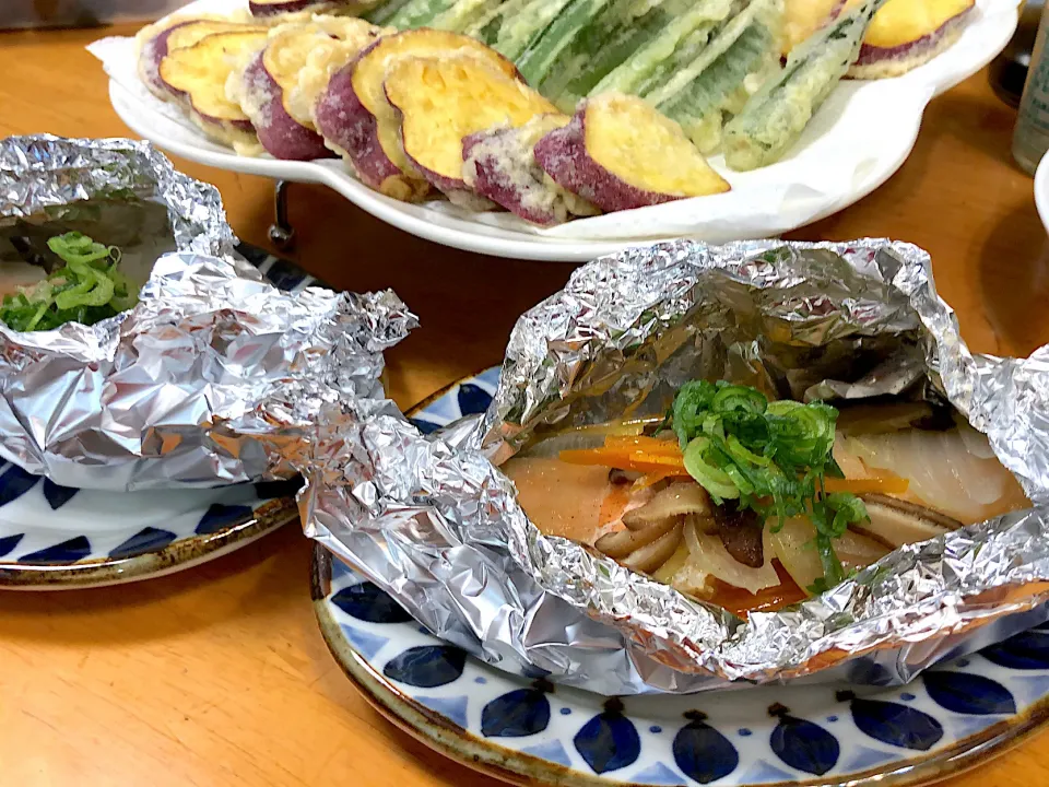 鮭のホイル焼き　天ぷら|LaLamamaさん