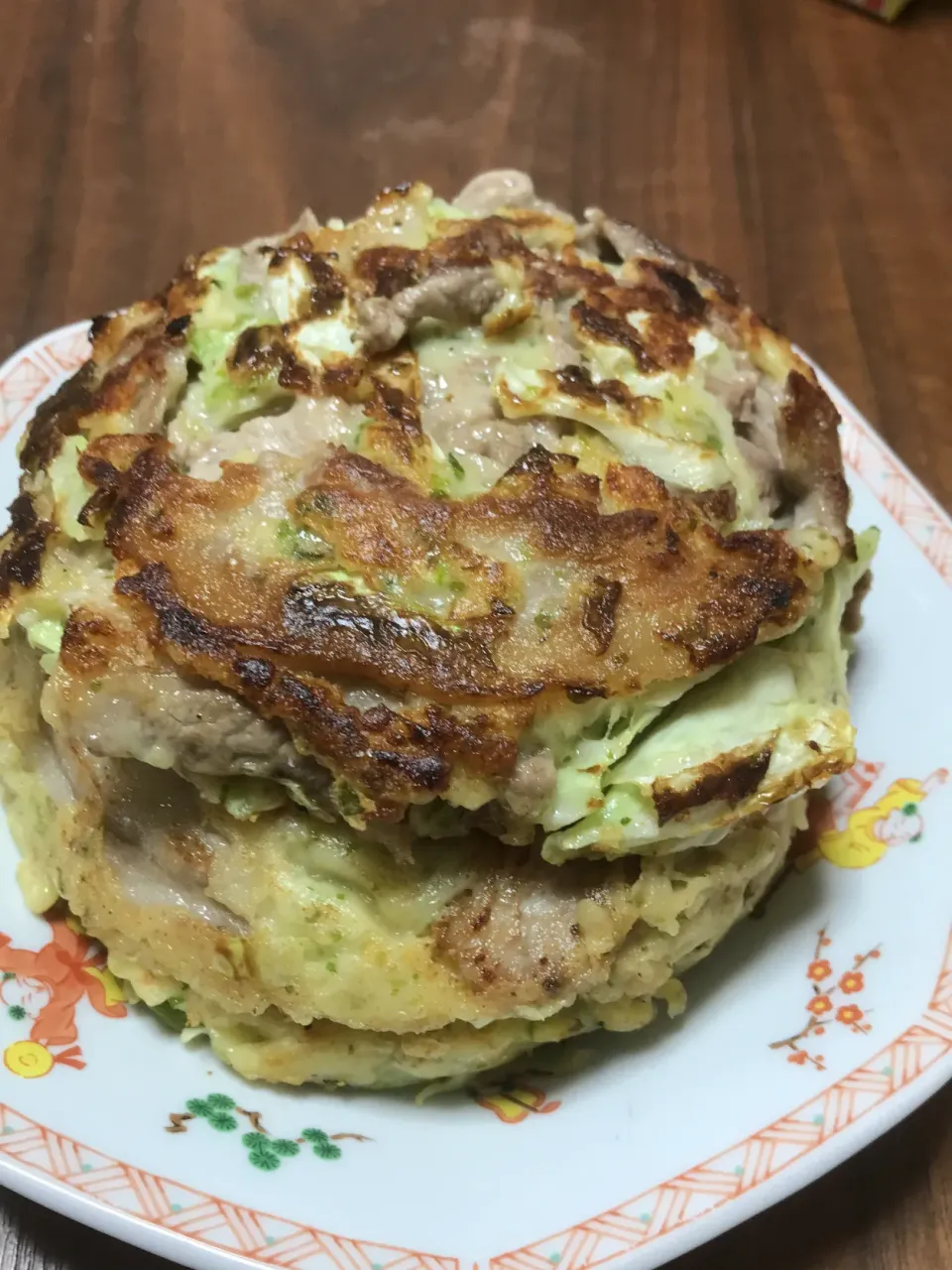 お好み焼きをパンケーキみたいに|hizen15さん