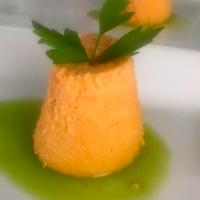 Carrot Timbale with Dill Oil