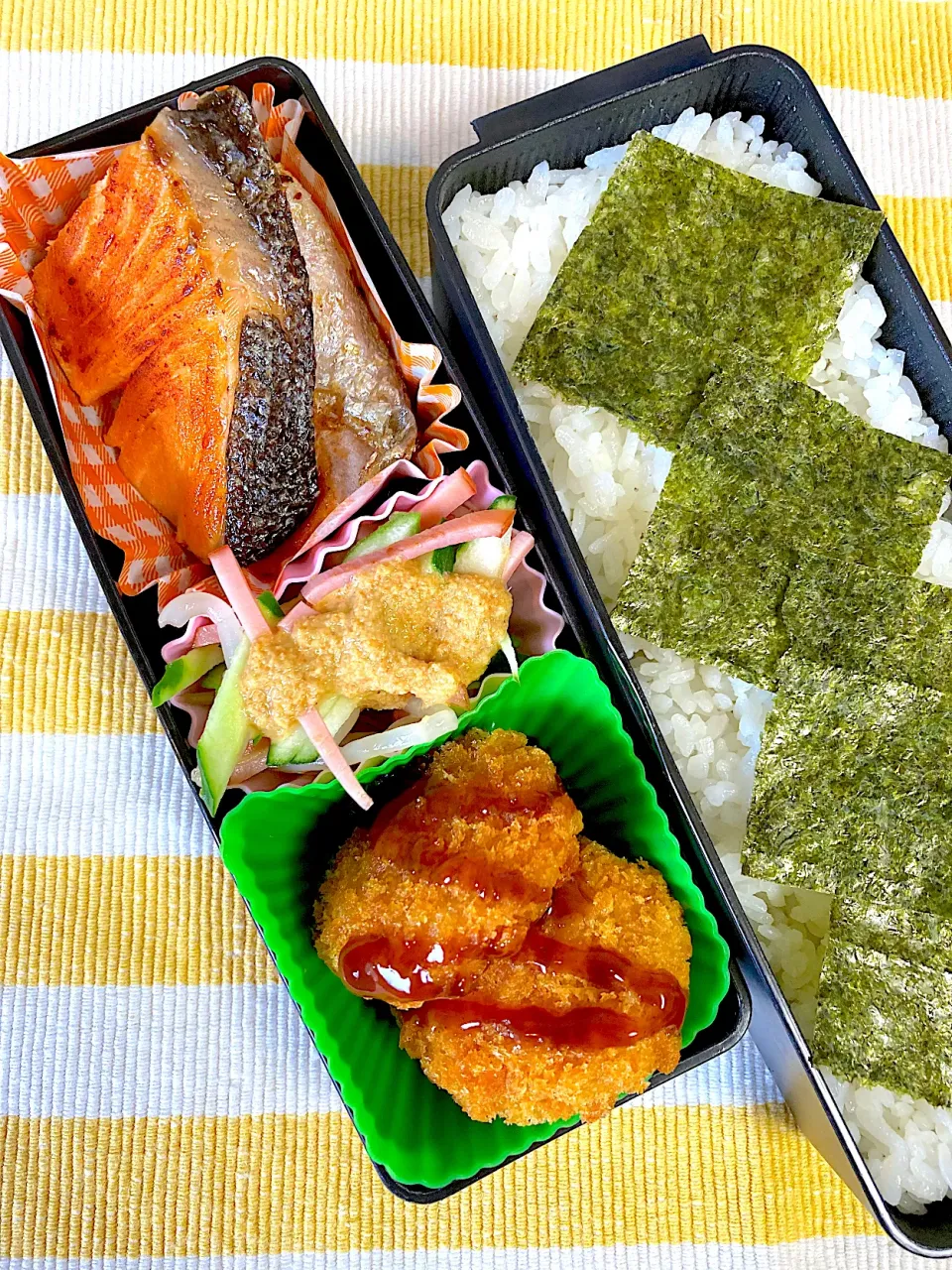 7/30☆旦那☆しゃけカツ弁当|ちーさん