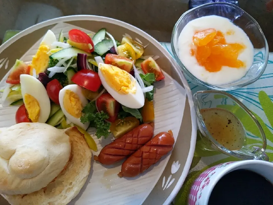 朝食　ケールのサラダ|まみおさん