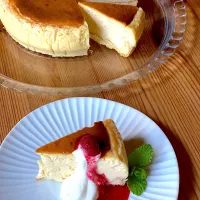 Snapdishの料理写真:暑い日のチーズケーキ|コンコンたぬきさん