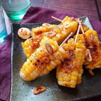 Snapdishの料理写真:ガリバタ焼きとうもろこし