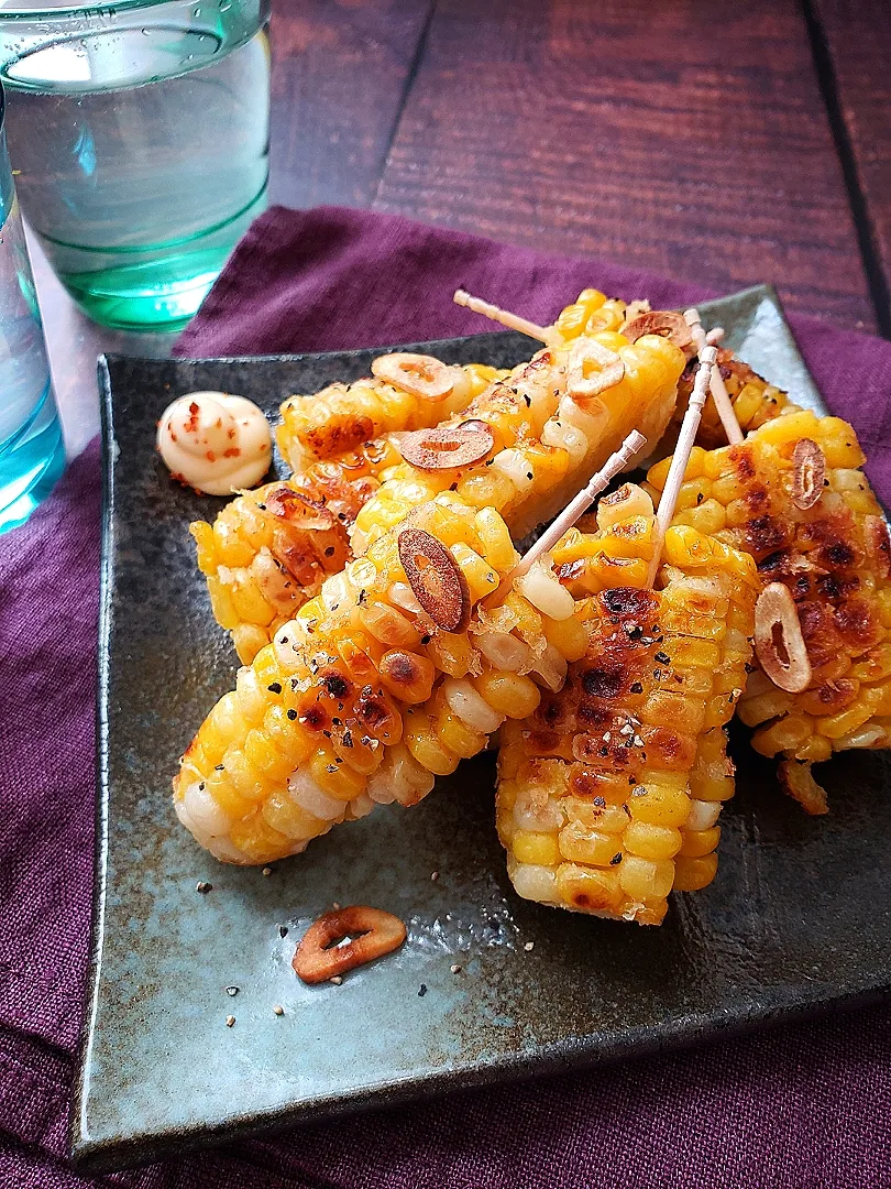 ガリバタ焼きとうもろこし|こはるのスマイルごはんさん