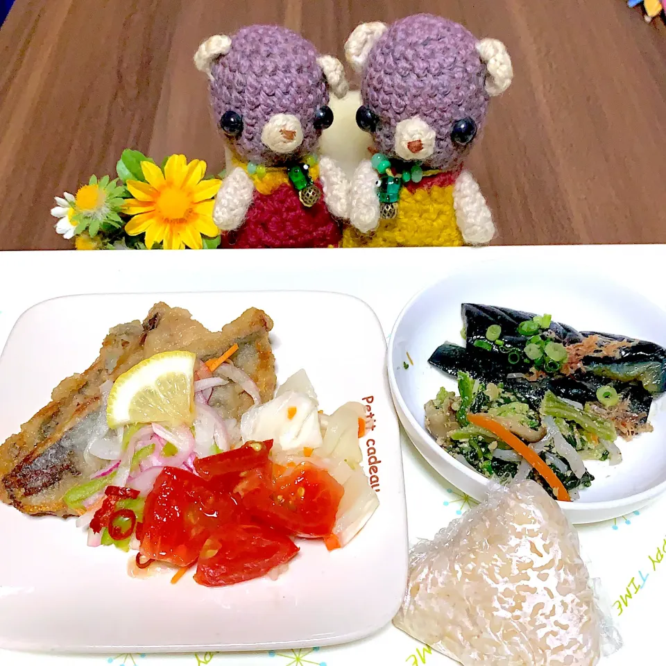 Snapdishの料理写真:晩ごはんヤオコーのお惣菜( ´ ▽ ` )|chagashiさん