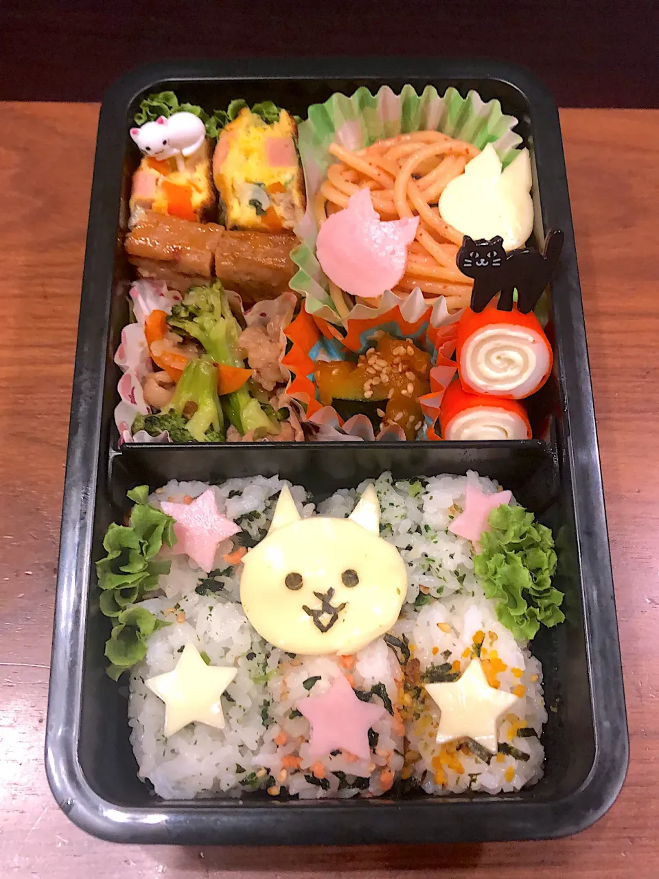 学童保育弁当🍱ニャンコ大戦争？|あゆぞーさん