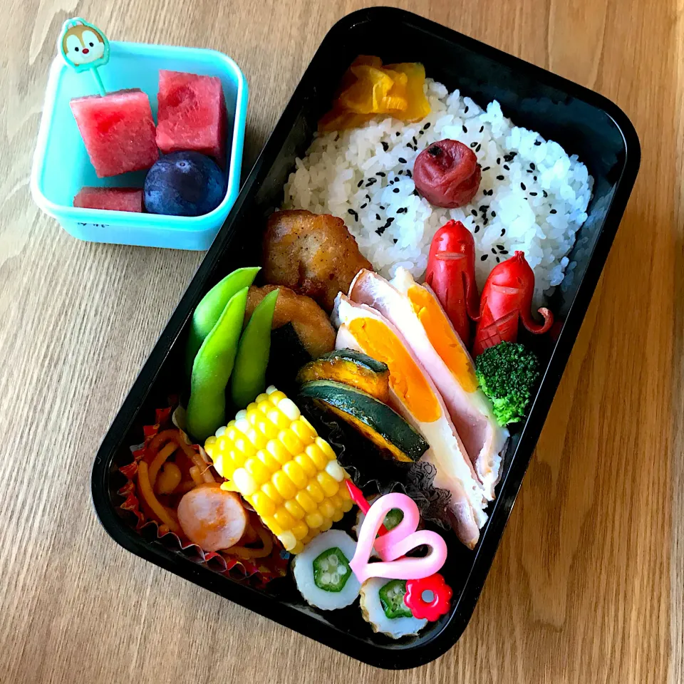 小1男子の学童弁当🍙|ちぃさん