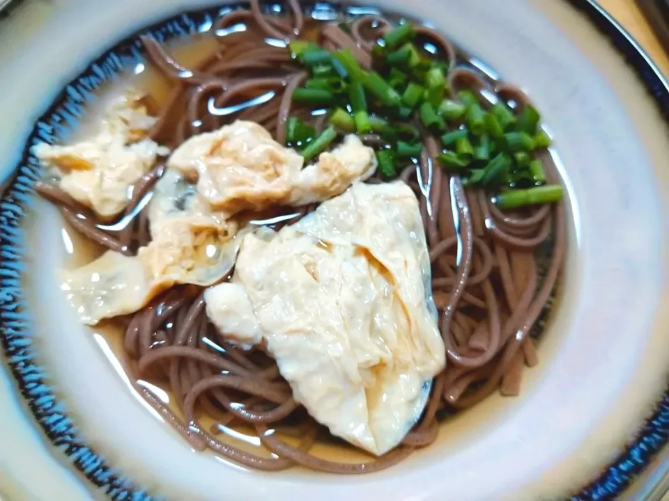 憶良のレシピ　自家製湯葉蕎麦|okuraさん