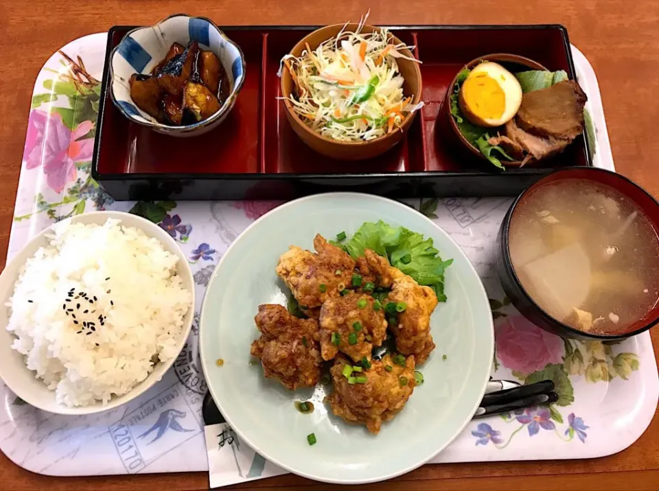 油林鶏定食@秋|morimi32さん