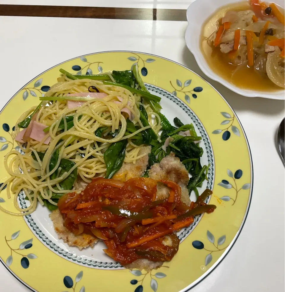 Snapdishの料理写真:晩ごはん|Sanままさん