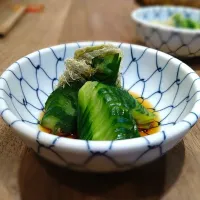 Snapdishの料理写真:きゅうりととろろ昆布の酢の物