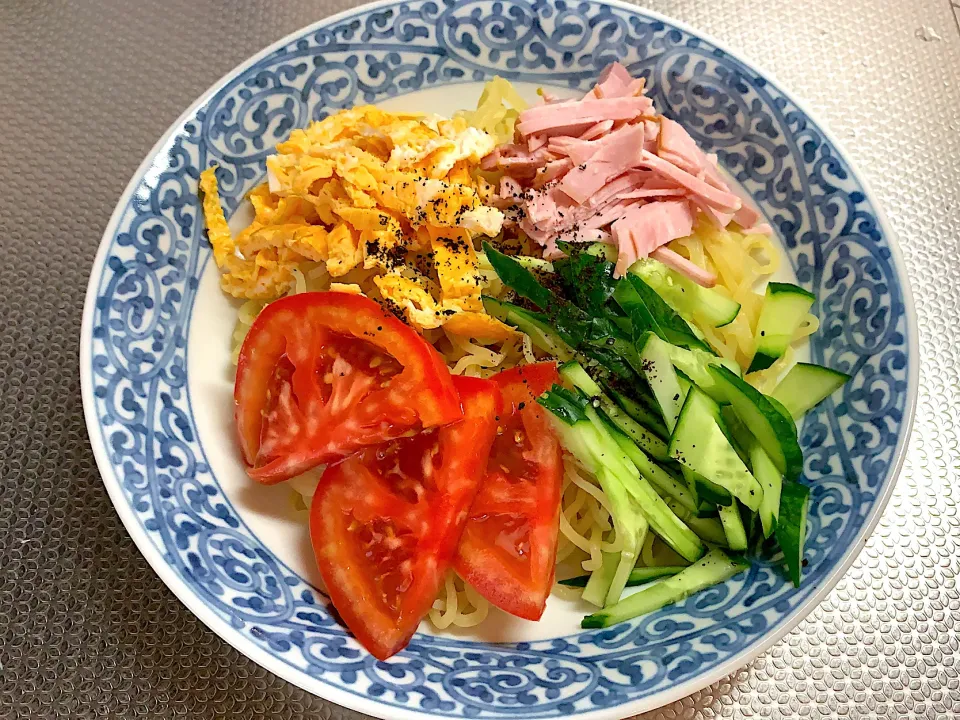 冷やし中華🍅🥒今日の昼食20210807|rococoさん