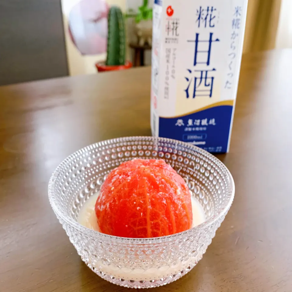 キリッと冷やして🎐まるごとトマトの糀甘酒ピクルス🍅✨|leeさん