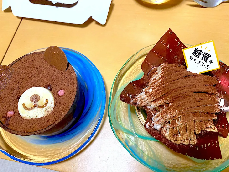 Snapdishの料理写真:くまちゃんケーキ🧸ティラミスモンブラン|まゆさん